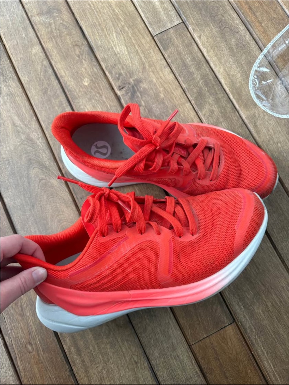 lululemon athletica Red Athletic Running Shoes